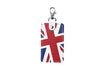 Union Jack Rectangular Leather Bag Charm