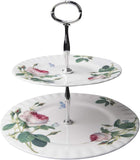 Roy Kirkham Palace Garden 2 Tier fine bone China Cake Plate