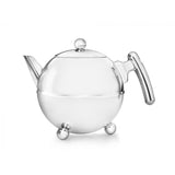 Bredemeijer Chrome Round Bella Teapot 1.2ltr