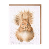 Wrendale Red Head Squirrel Card.