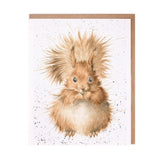 Wrendale Red Head Squirrel Card.