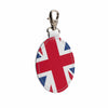 Union Jack oval bag charm