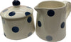 Fairmont & Main Blue Spot Covered Sugar & Creamer Set