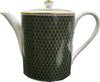 Halcyon Days Antler Trellis Teapot Dark Green