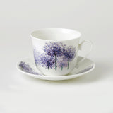 Roy Kirkham Chatsworth Alliums Breakfast Cup and Saucer 450ml