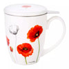 Ashdene Poppies Collection 3 Piece Infuser Mug