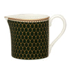 Halcyon Days Antler Trellis Dark Green Gold Creamer