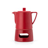 Bredemeijer Ceramic Teapot and Warmer Red 1L