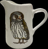 Jersey Pottery 16oz Milk Jug with Owl Design