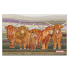 Emma Ball Highland Cow Cotton Tea Towel