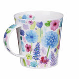 Dunoon Cairngorm Floral Burst Blue Mug