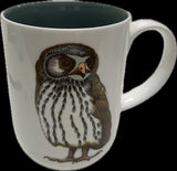 Owl Mug 13oz White with Grey