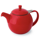 For Life Curve 45oz Teapot with Infuser Red