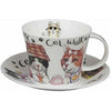 Roy Kirkham Lucy Animal Fashion Cat Large Cup & Saucer 450ml