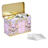 New English Teas The Song Thrush Pale Pink Tea Tin 40 bags