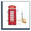 Quilled London Telephone Box Card