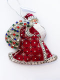 Decoration -  Royal Father Christmas Crystal Sack Decoration