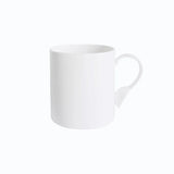 Twig Cutlery White Fine Porcelain Oval Mug with Spoon Handle Design