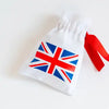 Union Jack 4inx6in Cotton Gift Bag