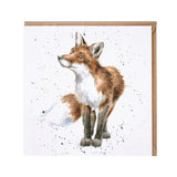 Wrendale bright eyed and bushy tailed blank card