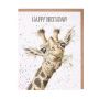 Wrendale Happy Birthday giraffe Card