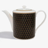 Halcyon Days Antler Trellis Black Teapot