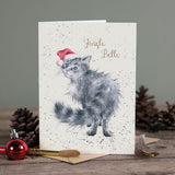 Wendale 'Jingle Belle' cat card