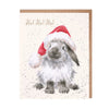 Wrendale 'Ho Ho Ho' Rabbit card