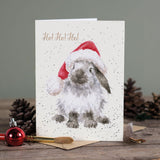 Wrendale 'Ho Ho Ho' Rabbit card