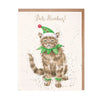 Wrendale 'Bah Humbug!' Cat card