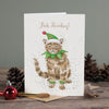 Wrendale 'Bah Humbug!' Cat card