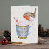 'Winter Warmer' Robin Christmas Card