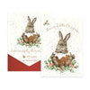 'Merry Little Christmas Pudding' rabbit Card Pack OF 8