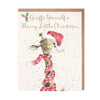 'Merry Little Christmas' giraffe Card Pack OF 8