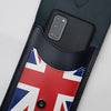 Handmade Leather Navy Union Jack Mobile Phone Pouch