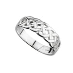 Solvar Silver Celtic Woven Ring Size 5.5