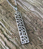 Woods Celtic Jewelry Trinity Bar Necklace