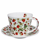 Dunoon Islay Dovedale Strawberry Cup and Saucer