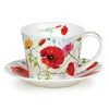 Dunoon Islay Wild Garden Poppy Teacup & Saucer