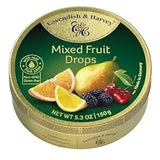 Cavendish & Harvey Mixed Fruit Drops Tin 5.3oz