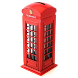 Red London Telephone Booth Money Box