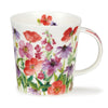 Dunoon Lomond Flower Garden red Mug