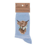Wrendale Daisy Cow Socks Size 4-7 UK