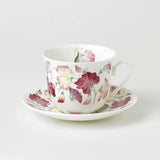 Roy Kirkham Chatsworth Sweet Pea Pink Breakfast Teacup & Saucer 450ML