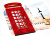 Quilled London Telephone Box Card