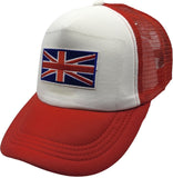 Union Jack Trucker Baseball Cap Red