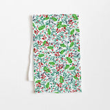 Winterberry Flour Sack Tea Towel 27" X 27"