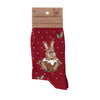 'Little Pudding' Rabbit Socks Ladies size US 6-10