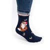 'Festive Fox' Fox Socks Ladies size US 6-10