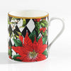 Halcyon Days Parterre with Poinsettia Mug